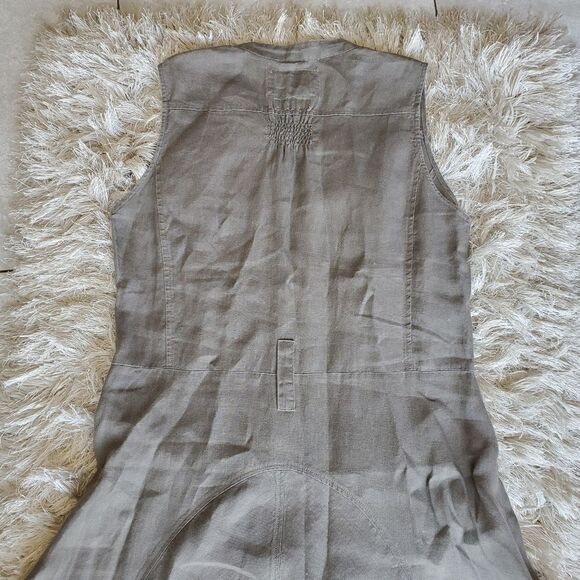 Malvin Hamburg I Love Linen Dress Button Down Size Medium Coastal  Casual - Picture 11 of 13